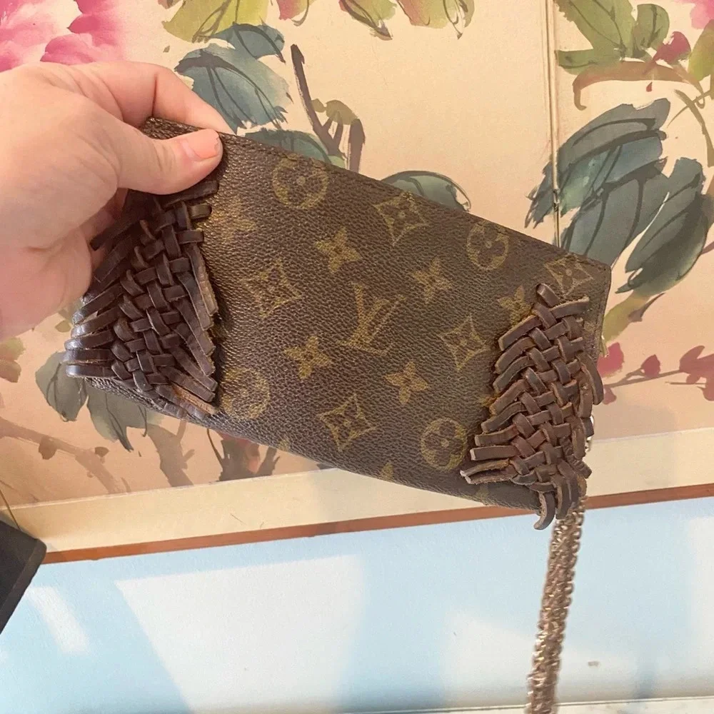 Louis Vuitton Fringe Reworked Wristlet VGUC